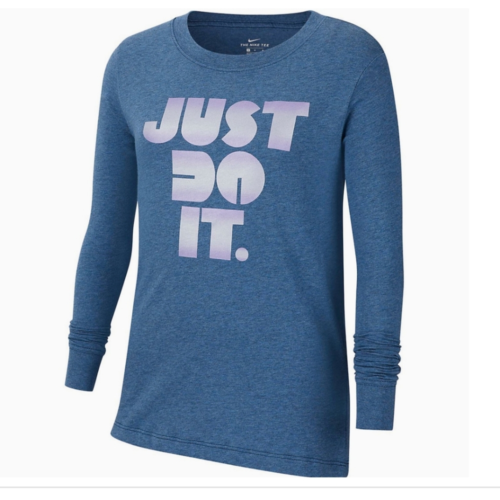 Nike Girl's Graphic Long Sleeve Shirt - Picture 1 of 2